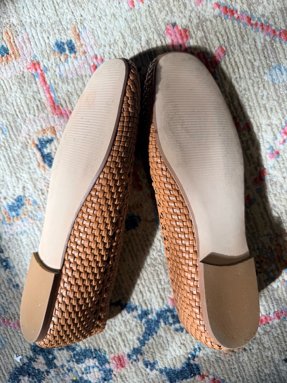 NORDSTROM Noelsie Woven Bow Ballet Flat Size 7.5 - Picture 8 of 8